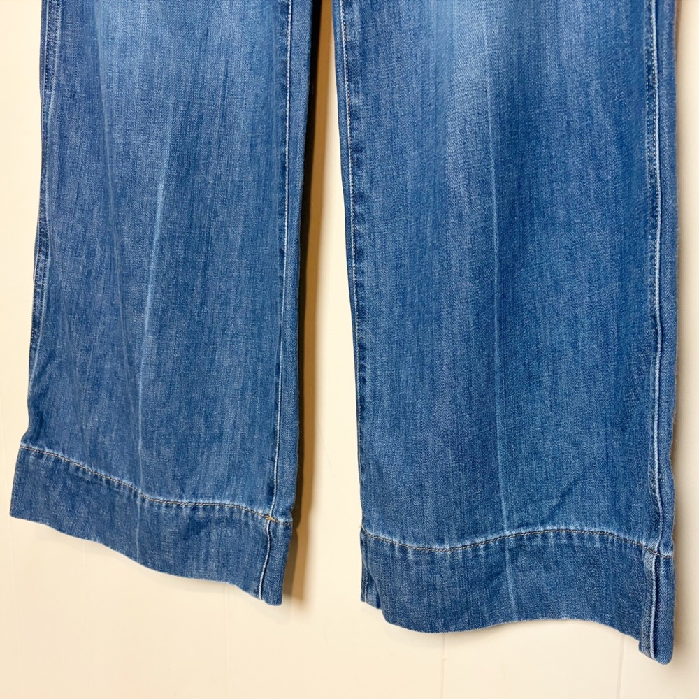 Madewell Superwide-Leg Jeans 29 Denim Trousers Indigo High Rise Wide Leg - Picture 5 of 12